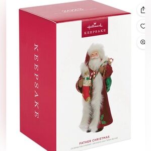 2023 Hallmark Ornament FATHER CHRISTMAS 20th In The Series Candy Canes. NIB